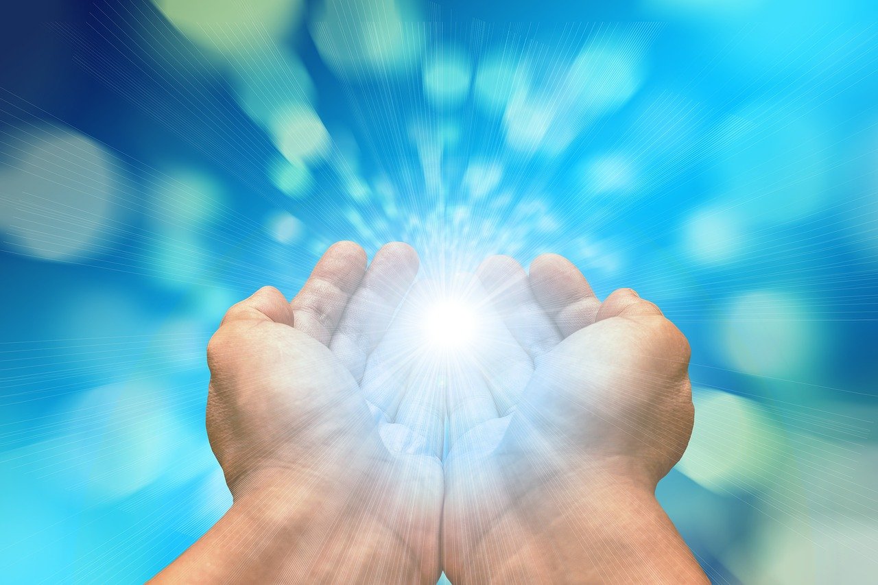 Person having Reiki treatment